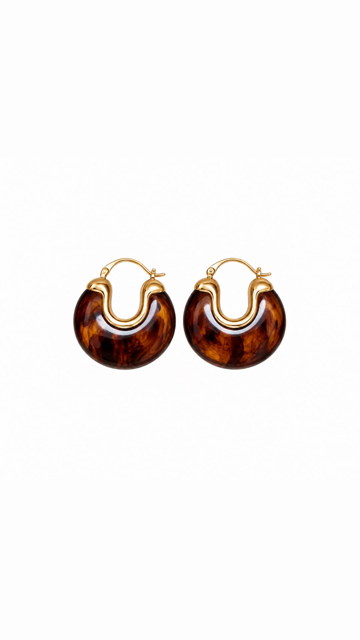 Tortoise Glow Hoops