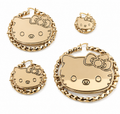 Gold Kitty Hoop Earrings